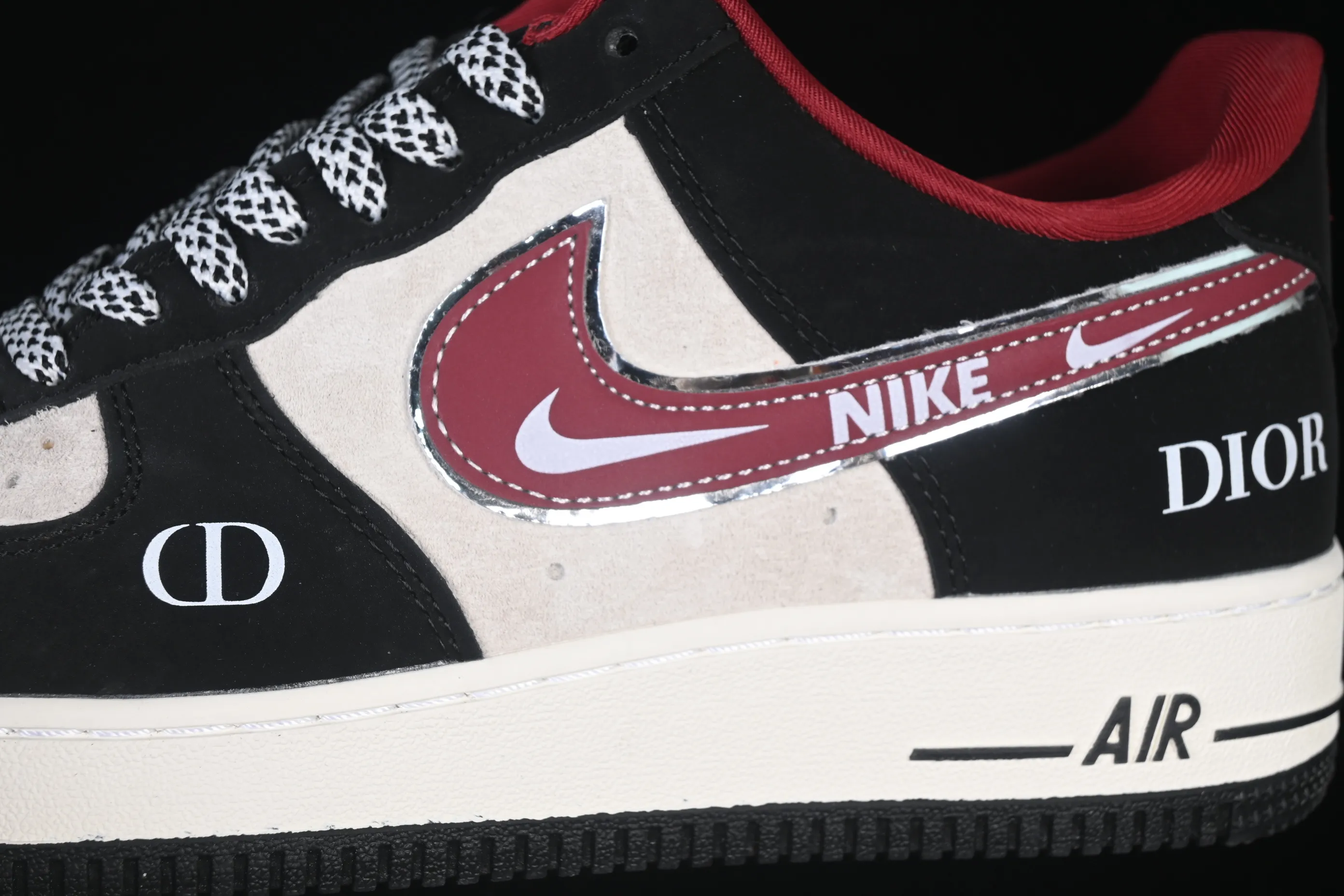 All categories Nk Air Force 1 Air Force series Nk Air Force 1 Low Air Force low-top Nike Air Force 1'07 Low Black and red contrast Air Force 1 low-top casual sneakers SY1388-029